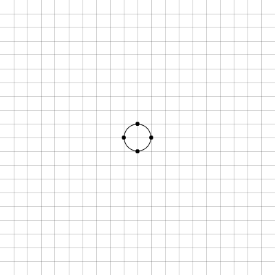 circle on a grid
